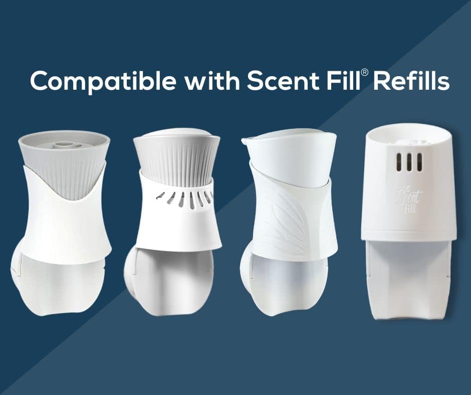 Scent Fill Smoke Away Plug in Air Freshener, 4 Scented Oil Refills