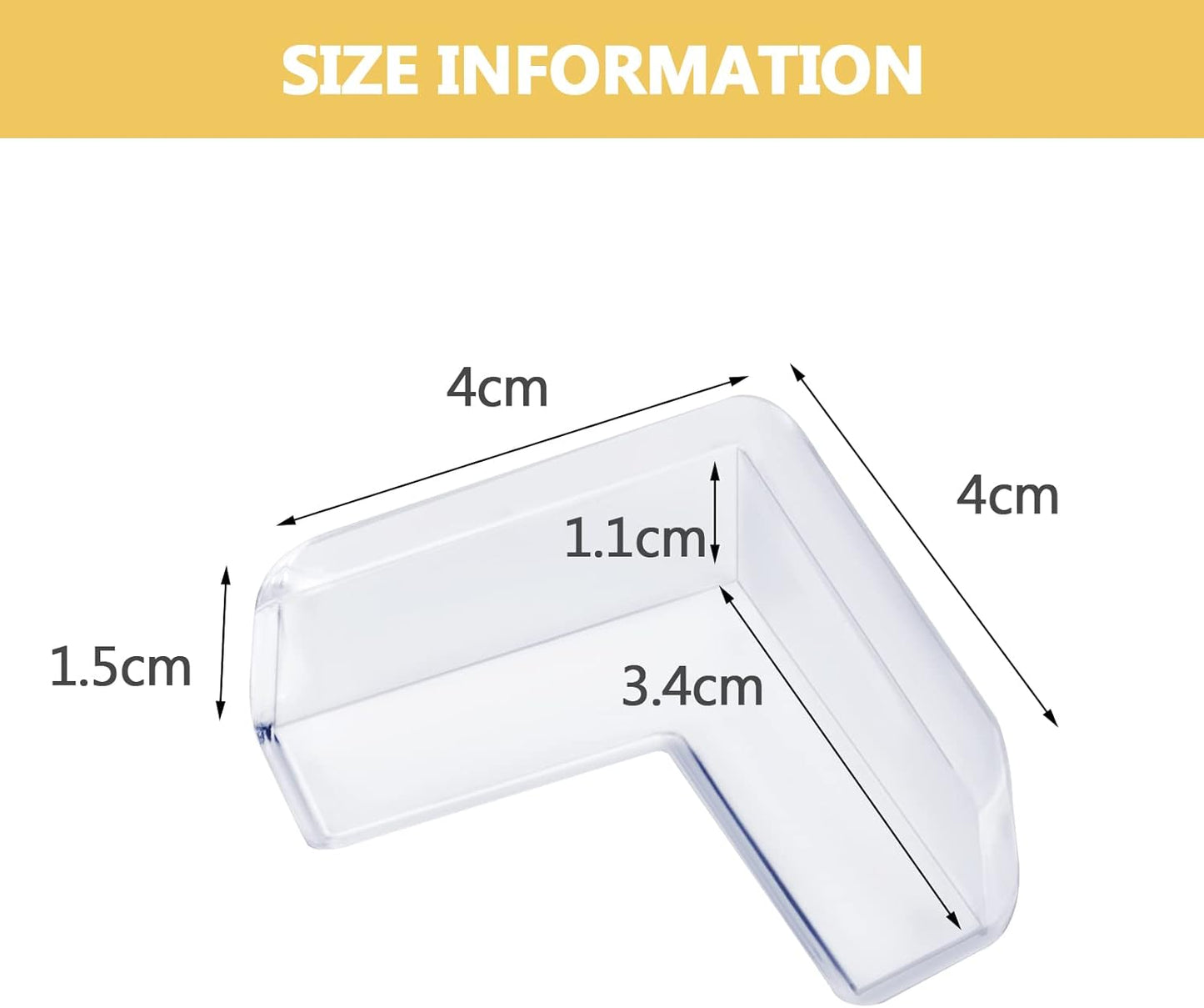 20 Pack Table Corners, Corner Guards, Clear Corner Protectors, Corner Protectors, Baby Proof Corner Guards Stop Child Head Injuries Tables, Furniture & Sharp Corners Baby Proofing (L-Shaped)