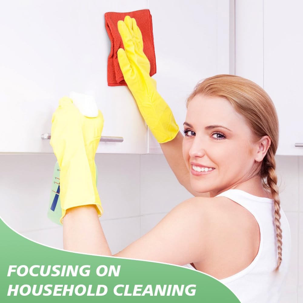 SINLAND Microfiber Dish Cloth for Washing Dishes Rags Best Kitchen Washcloth Cleaning Cloths 5 Color Assorted 12Inchx12Inch 10 Pack