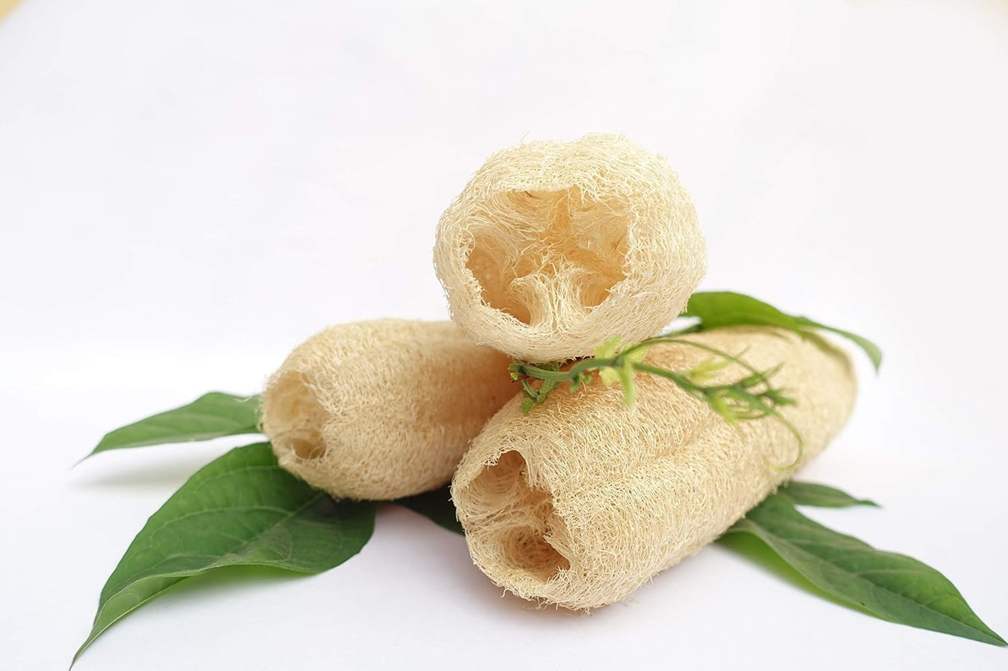 Natural Whole Loofah Dish Sponge (Pack 3) - Multipurpose Dish Sponges - 100% Biodegradable Compostable, Dishwashing Scouring Pad, Zero Waste