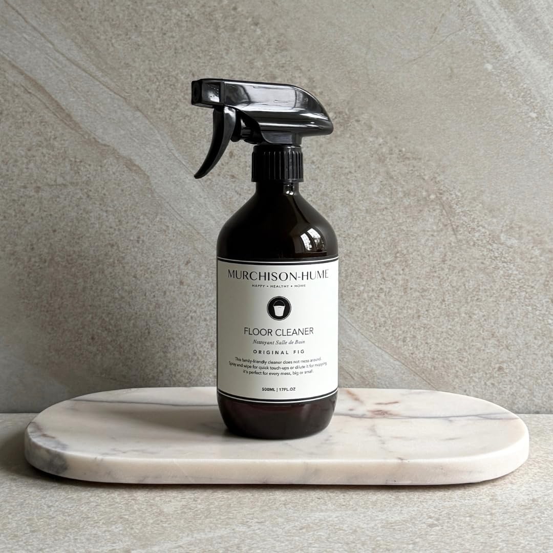 Murchison-Hume Natural Floor Cleaner Spray – Pet-Friendly, Non-Toxic, Plant-Based Formula for Hardwood, Tile & Laminate – Streak-Free Shine, Australian White Grapefruit – 17oz Bottle (2 Pack)