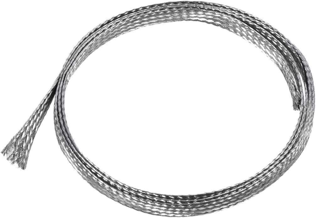 uxcell 3.3Ft - 1/8 Inch 304 Stainless Steel Sleeving Expandable Hose Cover