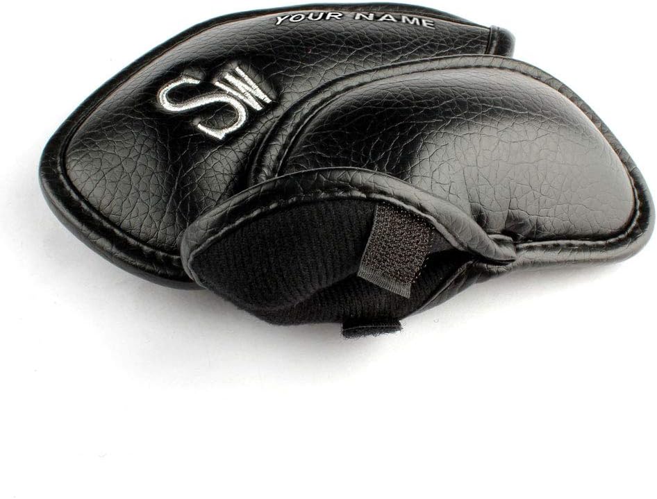 CRAFTSMAN GOLF 12pcs or 1pc Thick Synthetic Leather Golf Iron Head Covers Set Headcover Fit All Brands Callaway Ping Taylormade Cobra Etc. Also Custom Name