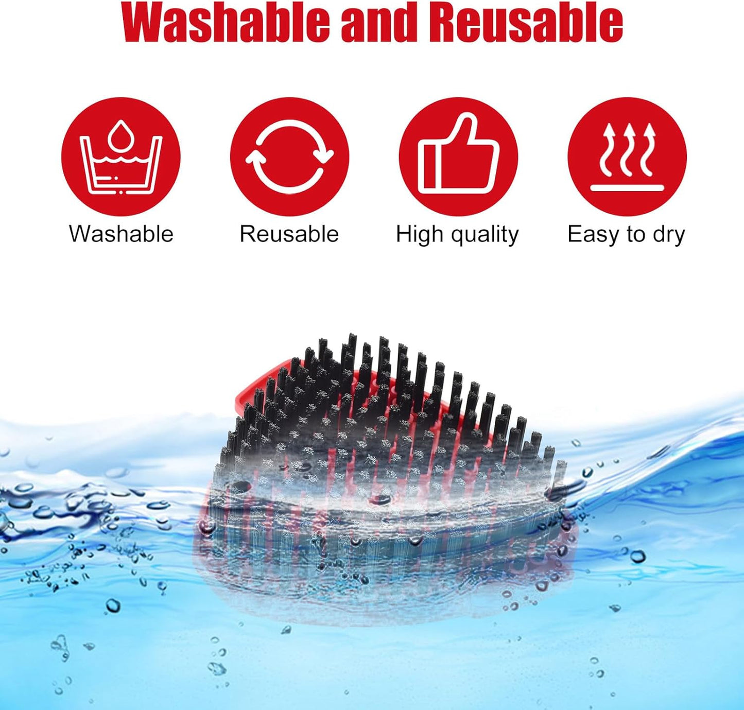 Mop Handle for Ocedar, Scrub Brush and Spin Mop Base Compatible with O Cedar EasyWring 1 Tank Spin Mop,4-Section Spin Mop Handles and Base for EasyWring Spin Mop