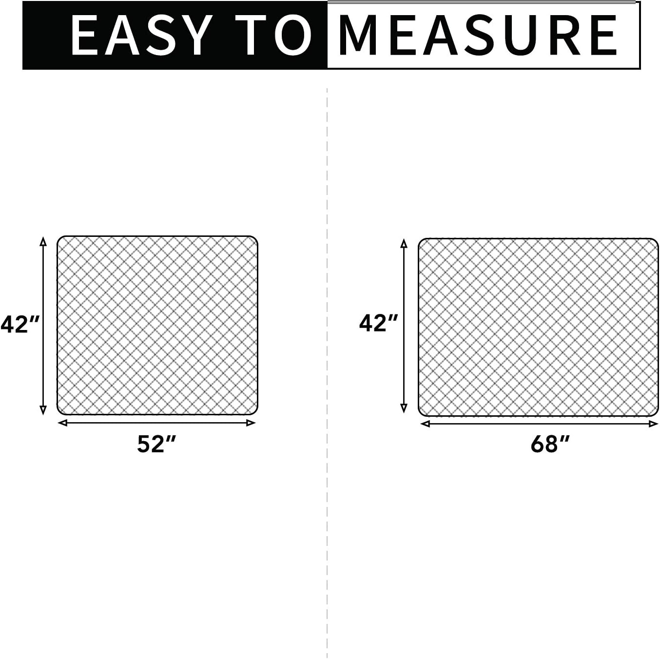 Easy-Going Sectional Couch Covers for Dogs L Shape Sofa Cover Reversible Sofa Slipcover Chaise Lounge Cover Furniture Protector Cover for Pets Dog Cat (42 x 68 inches, Ivory/Ivory)