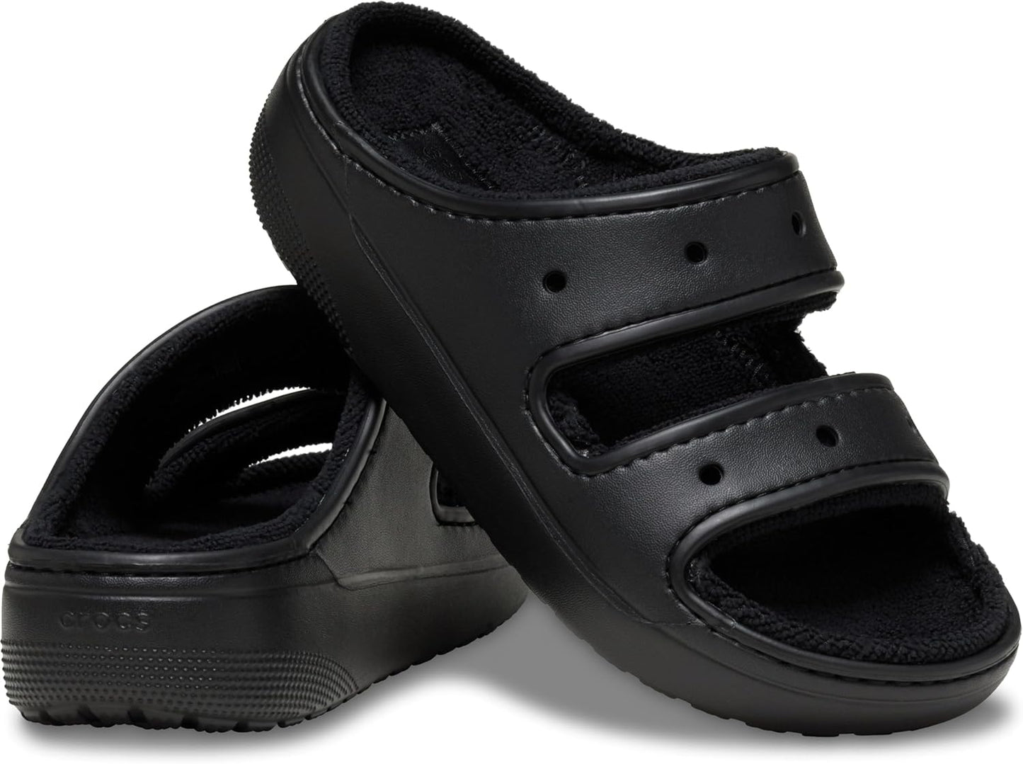 Crocs Unisex Adult Classic Cozzzy Towel Sandals, Fuzzy Slippers and Slides