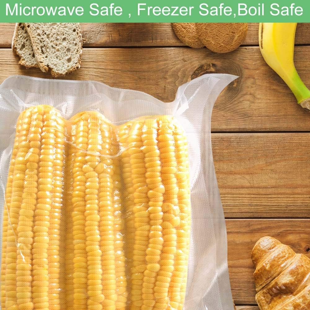 O2frepak 400 Quart Size 8" x 12" Vacuum Sealer Bags with BPA Free and Puncture Prevention,Vacuum Seal Freezer Bags,Great for Sous Vide Vaccume Sealer PreCut Bags