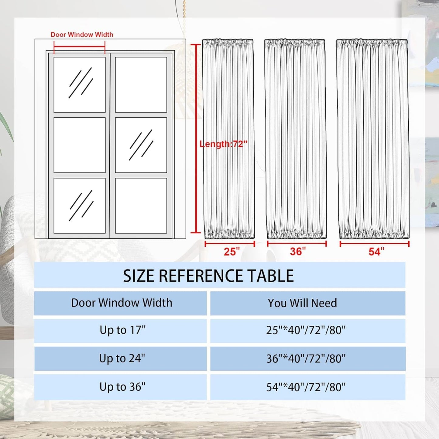 DWCN French Door Curtains – Rod Pocket Thermal Blackout Curtain for Window/Doorways/Kitchen/Classroom/Patio Doors for Privacy, 54W by 72L Inches, 1 Panel with Tieback, Dry Rose