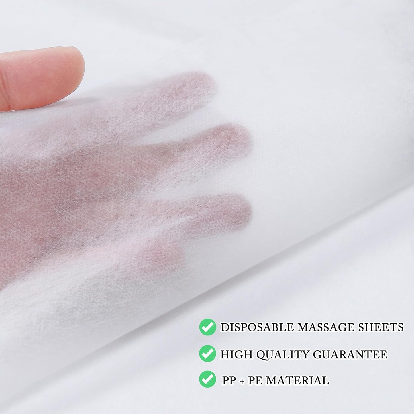 100 Pcs Disposable Bed Sheets 31" x 71" Massage Table Sheets Non Woven Fabric SPA Bed Cover Breathable for Massage Beauty Tattoos (100 Pcs White)