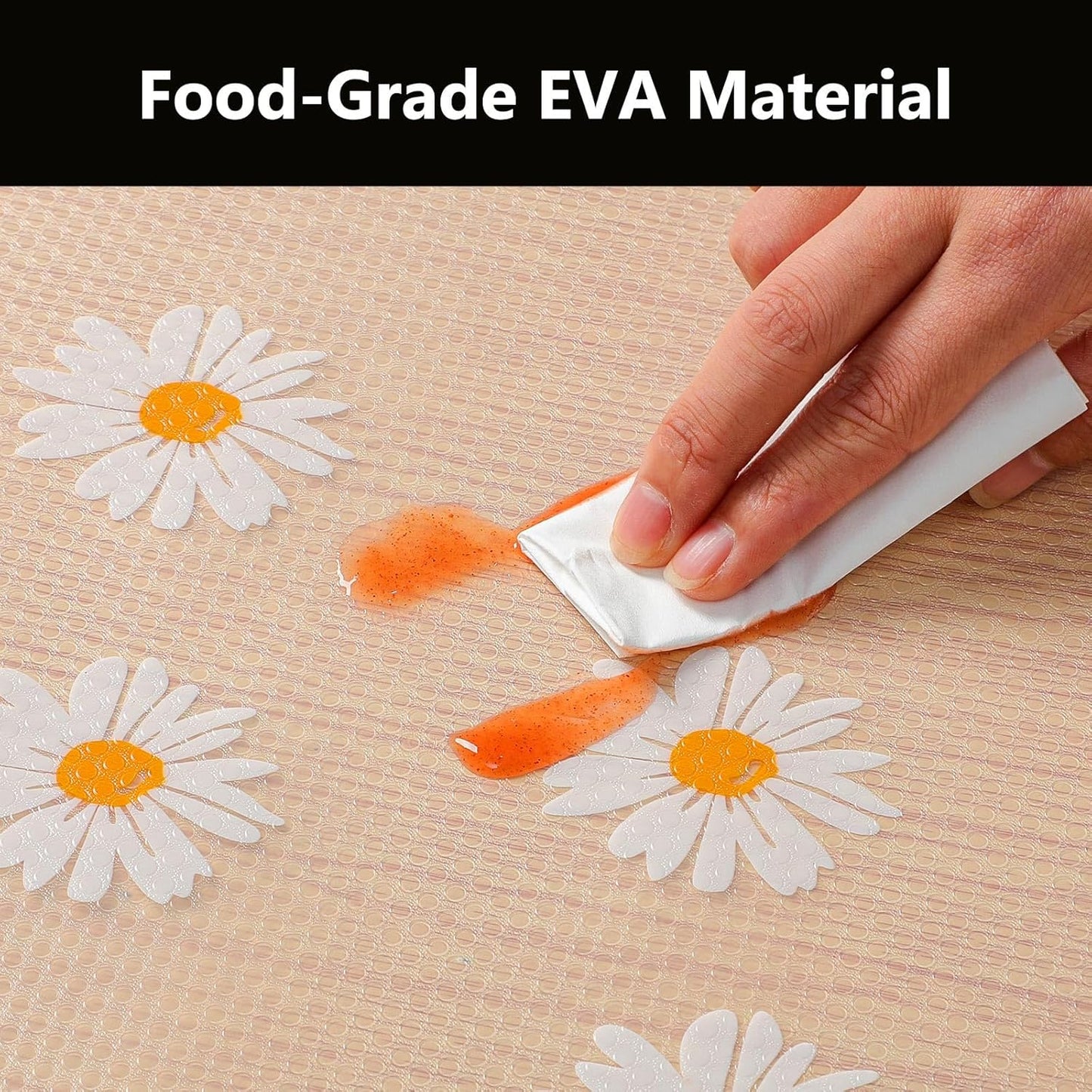 INNOLITES Shelf Liners for Kitchen Cabinets, Non Adhesive Drawer Cabinet Liner, Waterproof Oil-Proof Non-Slip Shelf Liner for Kitchen Pantry Refrigerator 17.7" x 78.7"