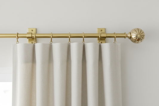 The Complete Curtain Hardware Guide: Rods, Finials, and Rings That Make or Break Your Look