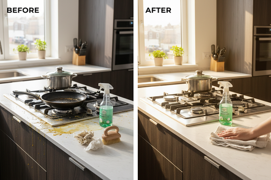 How to Remove Grease from Kitchen Surfaces