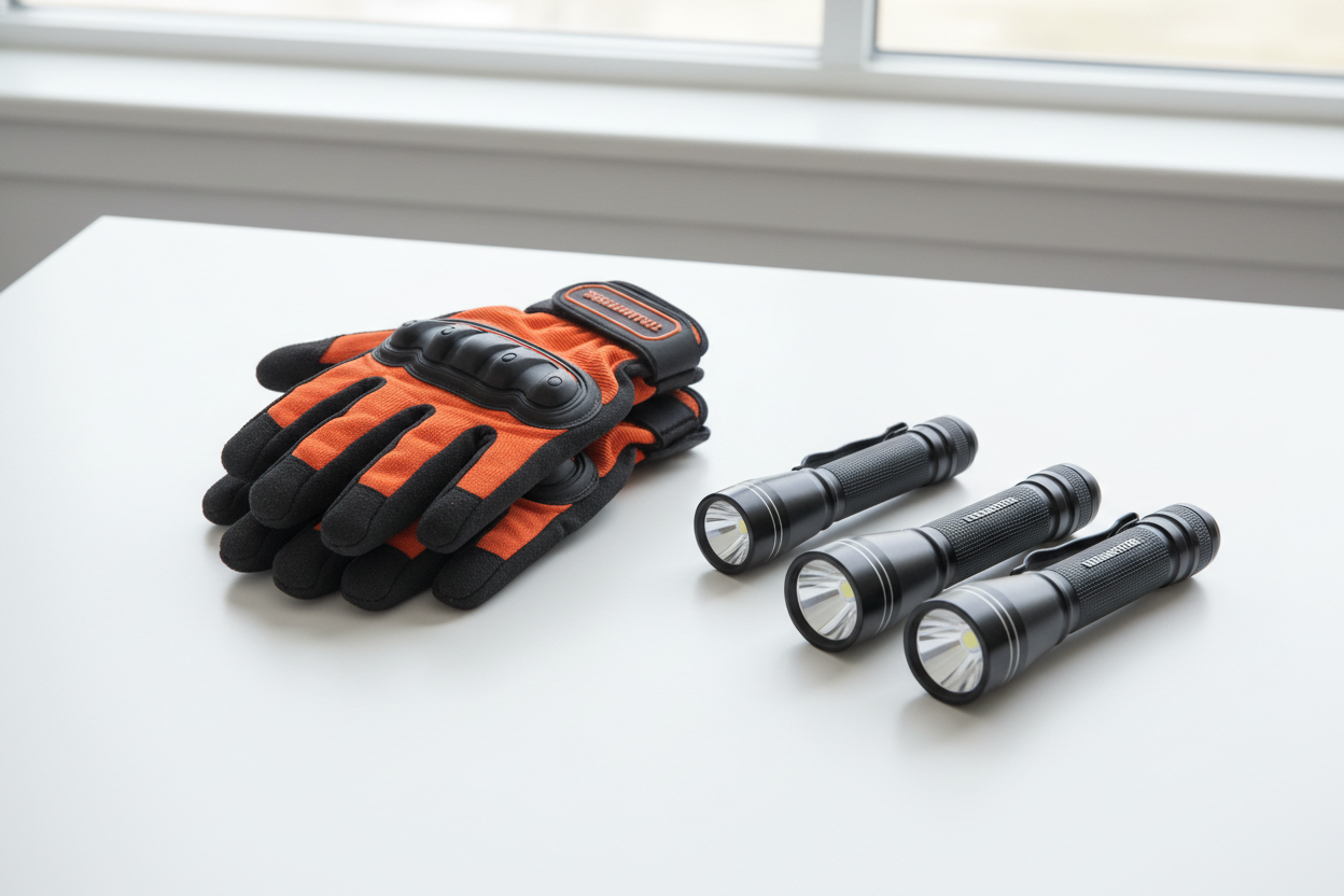 Utility Gloves & Flashlights