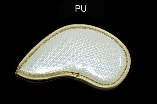 HISTAR 10pcs Crystal Pu Leather Golf Iron Head Covers Set Iron Club Headcover