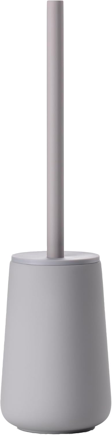 Zone Denmark Nova One Ceramic Toilet Brush | with Brush Holder Soft Touch | Enhance Your Bathroom with a Chic and Practical Duo for Modern Style and Effortless Hygiene - Coating (Gull Grey)