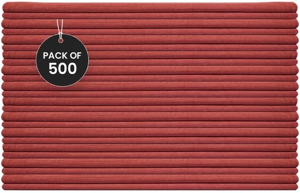 Shop Towels (Red, 500-Pack) - Bulk Cleaning Towel in a Bag, Mechanic Cotton Wipes for Car Maintenance, Auto Mechanics & Garage, Wipe Grease & Oil, Machine Wash & Reusable