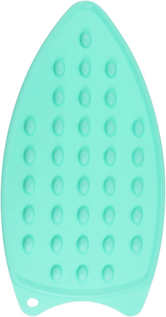 HARFINGTON Silicone Iron Rest Pad, Multipurpose Iron Hot Resistant Mat Iron Rest Plate for Ironing Board Hot Heat Resistant Steam Compact Mat, Turquoise