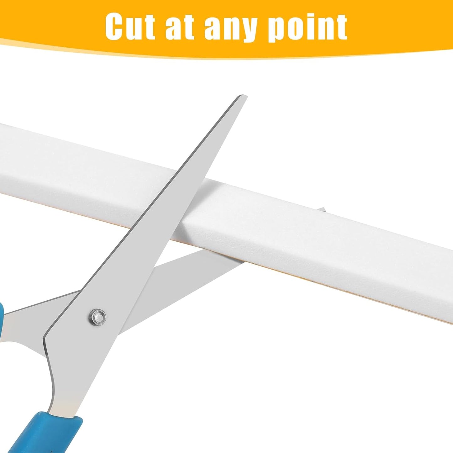 26Feet Weather Stripping Seal (2 Inch X 1/8 Inch) for Door Window, High Density Foam Tape, Soundproofing, Insulation Strip, Door Sealers for Door Frame- White