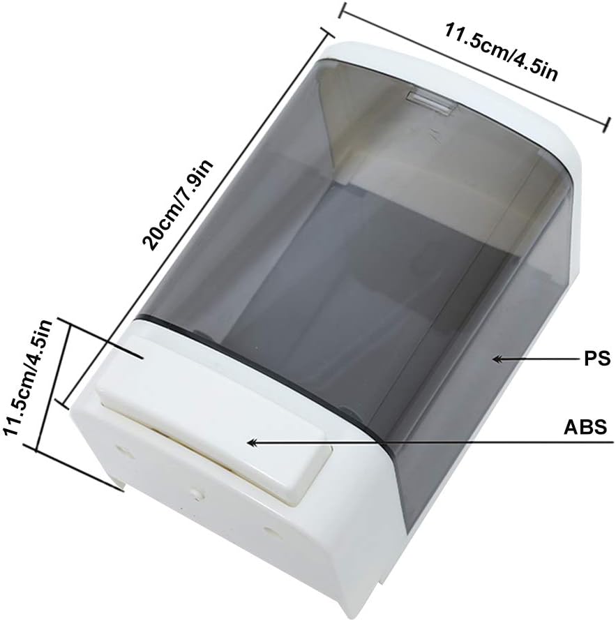 Evhome Manual Soap Dispenser Kitchen Bathroom Wall Mounted Commercial Soap Dispenser for Liquid Containers Shampoo Gel Chamber Plastic - (33.8 oz) 1000ml