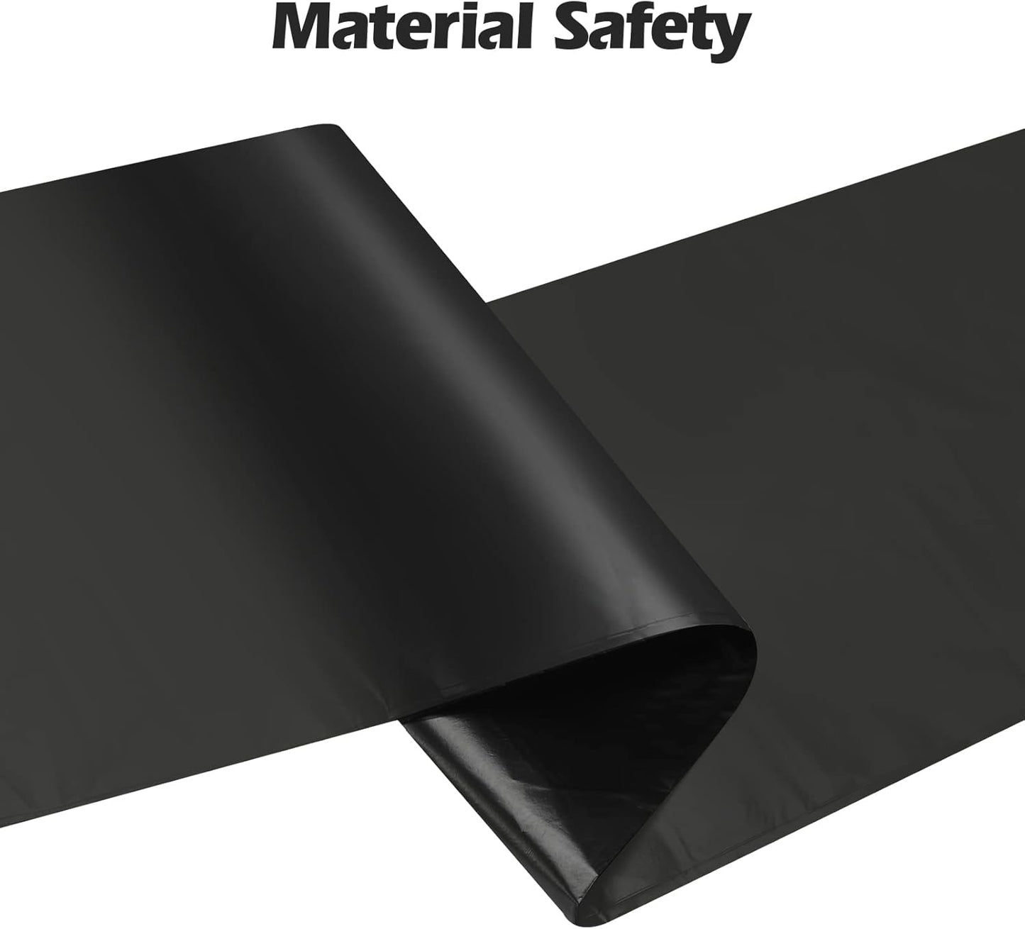 2-4 Gallon Portable Trash Bags,60 Counts Thicken portable Small Garbage Bags for Office, Kitchen,Bedroom Trash Can,Strong Trash Bags（Black）