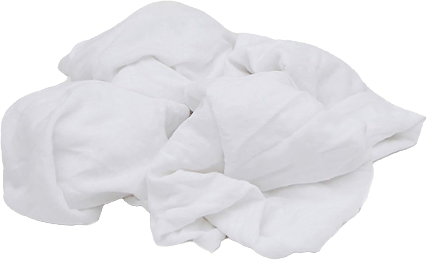 Premium White T-Shirt Cleaning Rags (600 lbs. Pallet 24x25 lbs. Bag of Rags) – White Cotton Rag for Cleaning, Staining, Painting, Oil, Grease & Dust Removal – Shop Rags Bulk