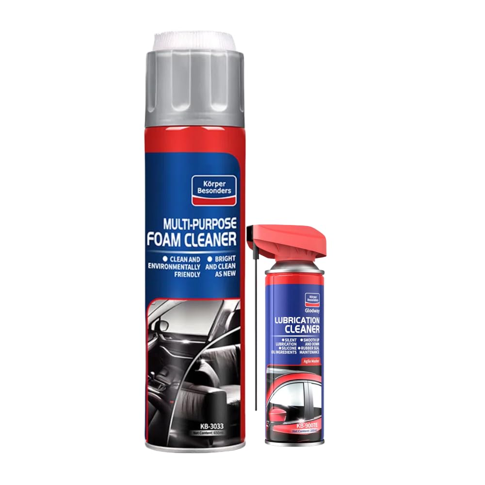Glodway Car Care Pack Includes Silicone Seal Lubricants 10 OZ and Leather Cleaner 21.98 OZ