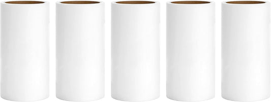 4 inch Lint Roller Refills for Evercare PetLovers Muji IKEA Bastis 4 inch Sticky Rollers for Pet Hair Extra Sticky 60 Sheets per Refill 5 Pack Total 300 Sheets (Inside Diameter 1-1/2 inch)
