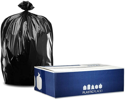 Plasticplace 40-45 Gallon Trash Bags On Rolls 1.2 Mil, 40"w X 46"h, 100 Count