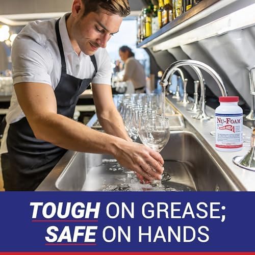 Nu-Foam Sanitizing Tablets for Bar Glassware – Superior Rinse Aid - Hand Washing Bar, Tavern, Brewery Supplies - Spotless Serving Glasses - 3 Pack 300 Tablets/ 1,800 Quarts Sanitizing Solution