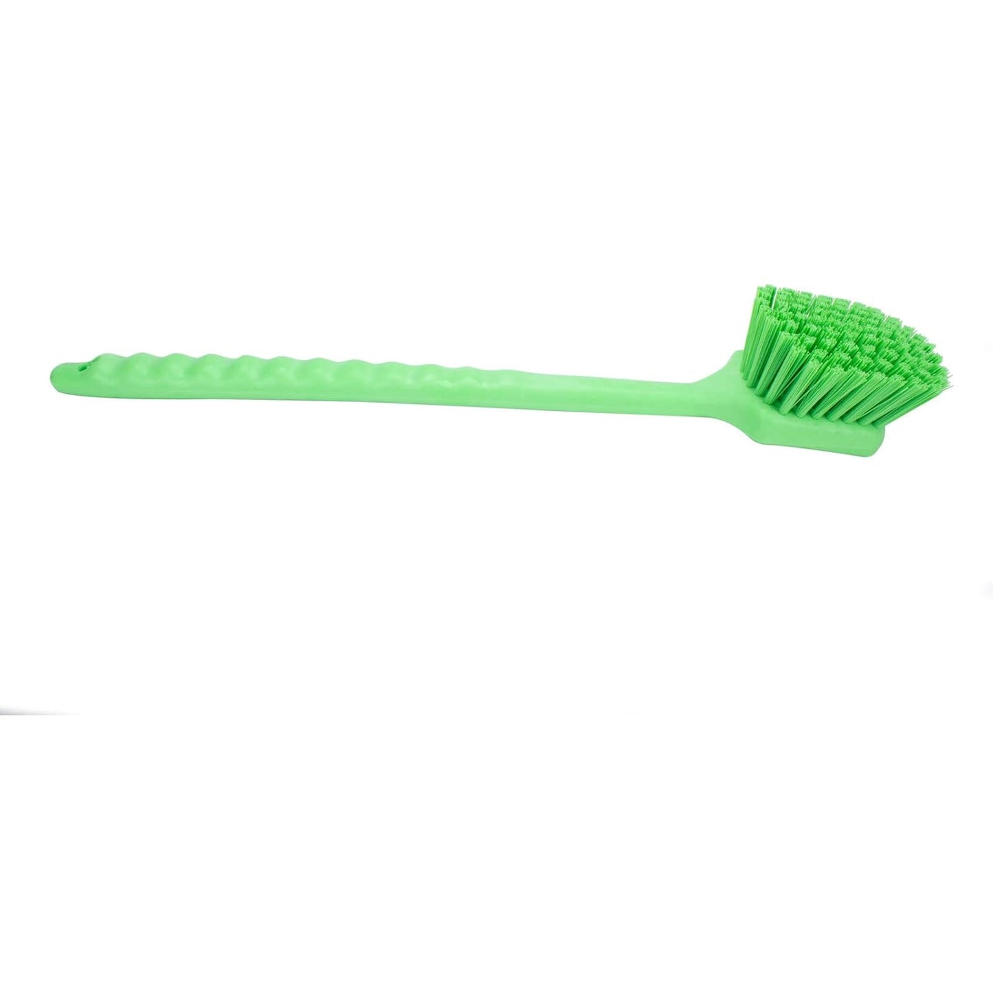 SPARTA 40501EC75 Plastic Large Scrub Brush, Kitchen Brush, Utility Brush With Long Handle For Cleaning, 20 Inches, Lime, (Pack of 6)