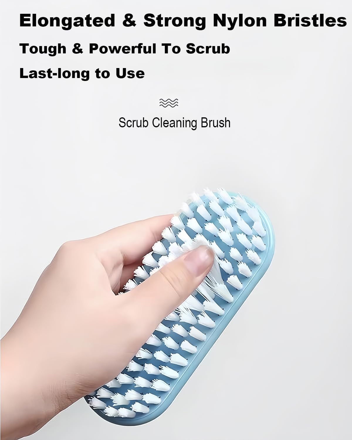Scrub Brush for Cleaning-3 Pack Scrubbing Brushes Heavy Duty Multi-Purpose Household Cleaning Brush with Stiff Bristles Comfort Grip Scrubber Cleaner Brush for Bathtub Sink Carpet Floor & More