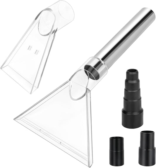 Shop Vac Extractor Attachments with 2-1/2" & 1-7/8" & 1-1/4" Three Adapters Auto Detailing Vacuum Head Extraction Wet Dry Vacuum Vac Extractor Attachment for Upholstery Carpet Car Detailing