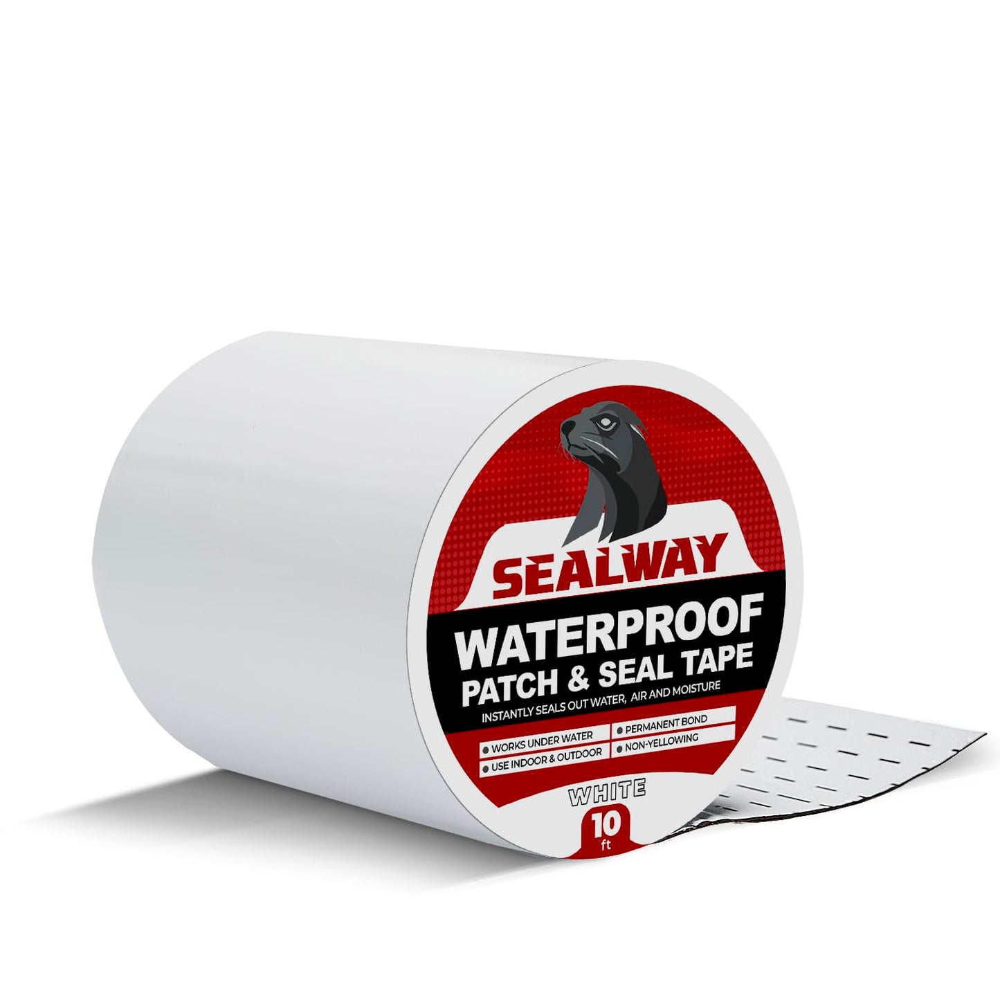 White RV Roof Sealant Tape, 6" x 10' Waterproof Repair Seal Tape – Extra Thick, UV-Resistant, Weatherproof Patch for Permanent Leak Sealing on RVs, Trailers, and Mobile Homes