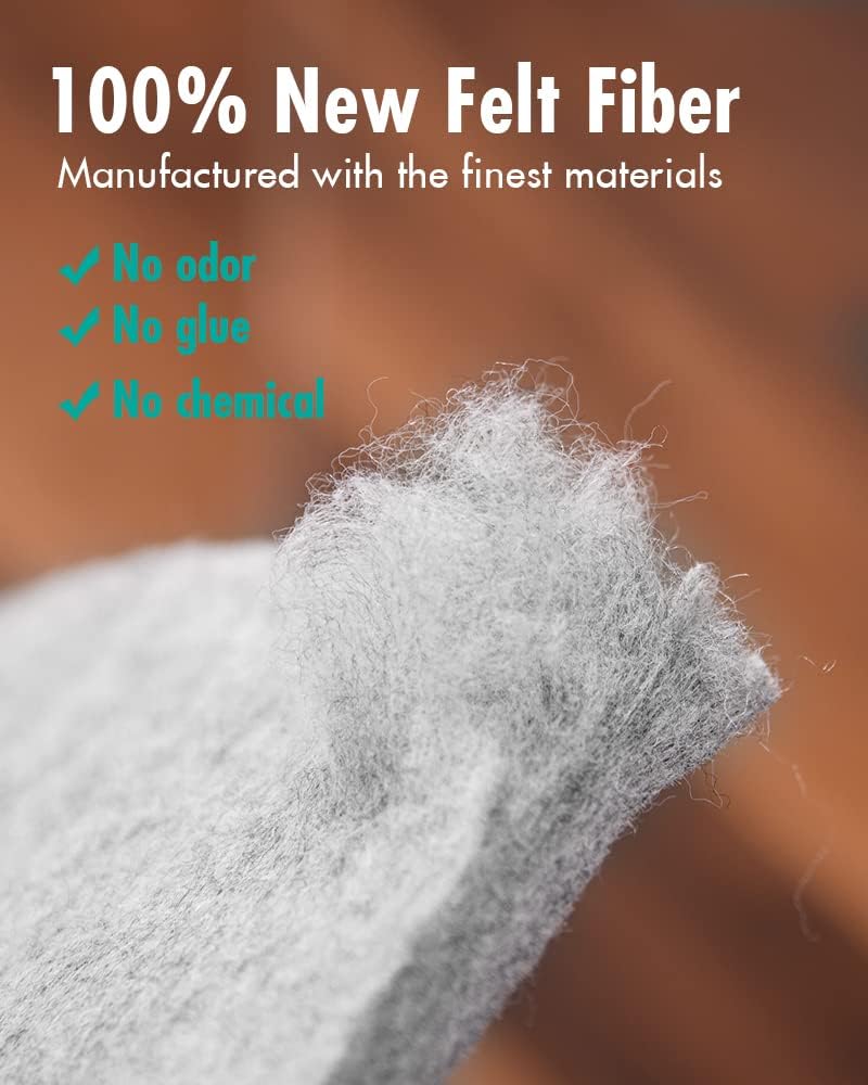 Non Slip Rug Pad Gripper - 2x7 Feet 1/4” Extra Thick Felt Under Rug for Runner Rugs and Hardwood Floors,Super Cushioned Non Skid Carpet Padding
