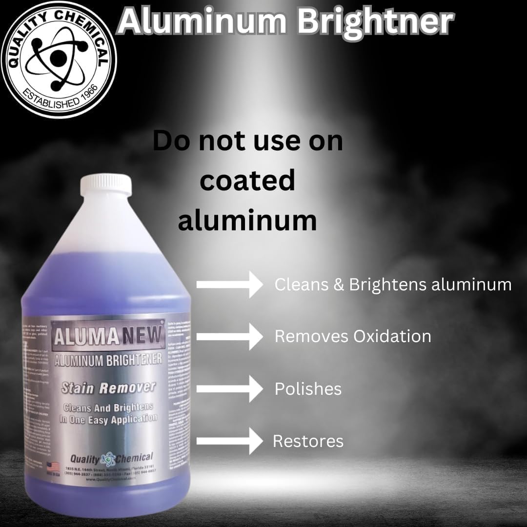 Quality Chemical Aluminum Brightner & Mag Brite Combo (2 Gallon Case) - (128 oz of Aluminum & 128 0z of Mag Brite) 2 Gallon Combo