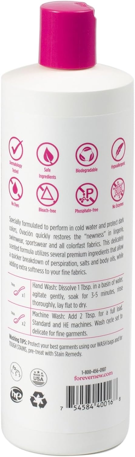 Ovacion by FOREVER NEW (2 pk) Liquid Laundry Detergent - Natural Fabric Care Wash - Scented, 16 Fl Oz Each