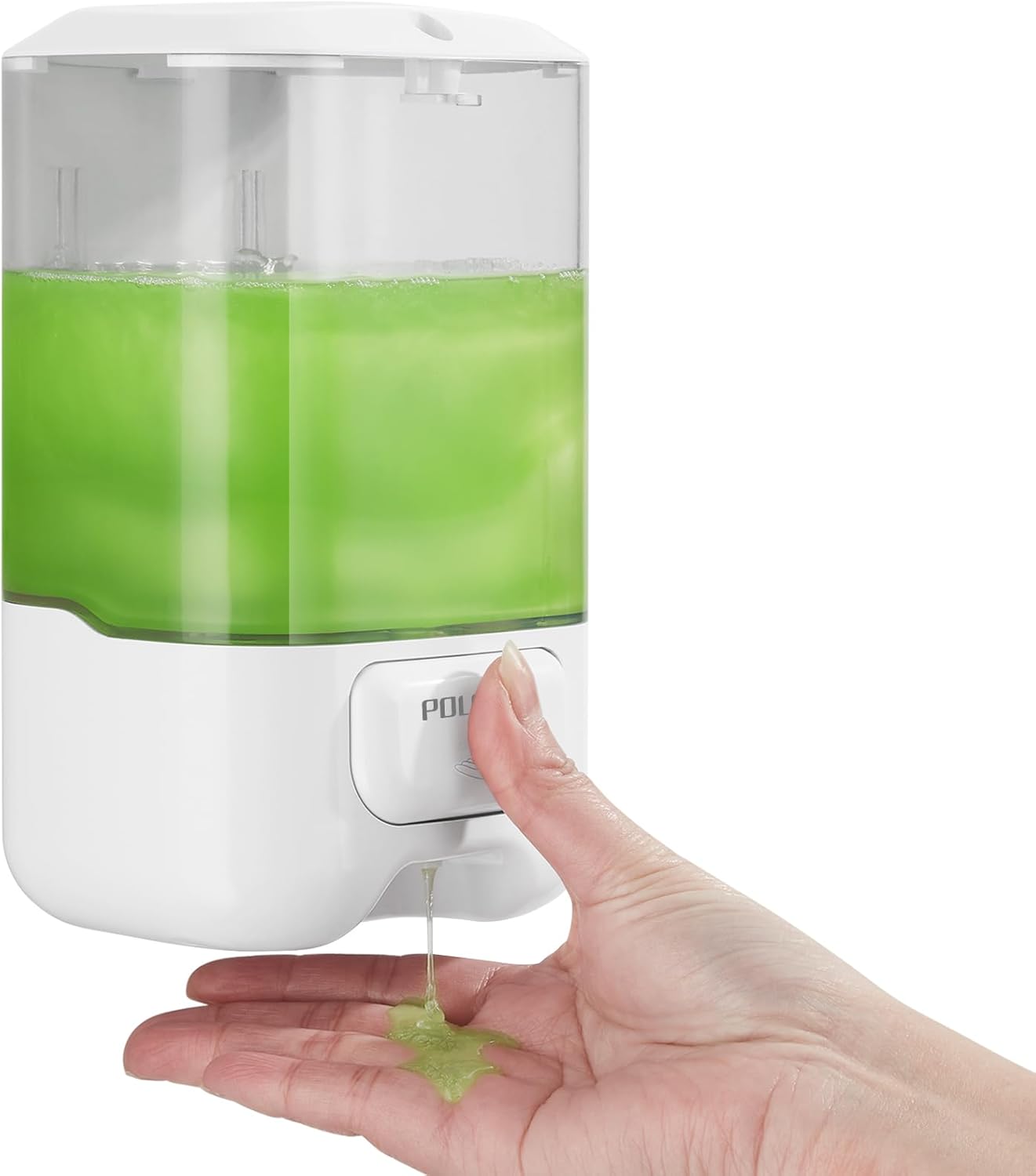 Liquid Soap Dispenser Wall Mounted,Hand Sanitizer Dispenser,Lotion Detergent Container,Dish Wash Dispenser for Kitchen,Commercial Soap Dispenser for Liquid Containers Shampoo Gel Chamber,33.8OZ/1000ML