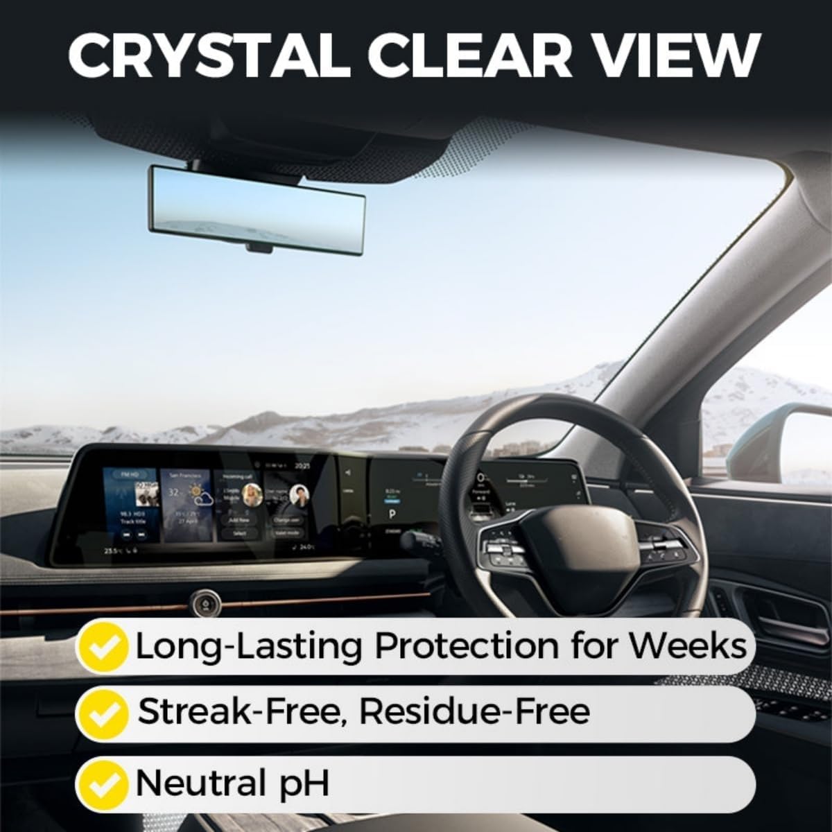 Micromolecular Anti-Fog Coating Wiper–Keeps Your Windshield Clear & Fog, Car Anti-Fog Agent with Applicator, Magic Gem Coating Glass, Anti Fog for Car Windshield,Windows,Mirrors,Glasses (3PCS)