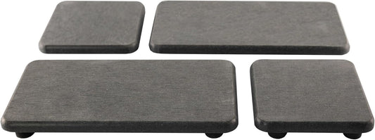 Set of 4 Water Absorbent Diatomite Coasters, Diatomaceous Earth Kitchen Soap Dish, Bathroom Trays, Water Absorbing Stone Used for Hand Soaps & Plants & Toiletries in The Modern Home