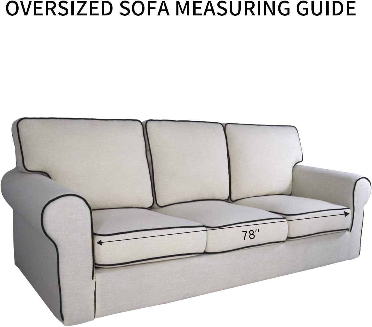 PureFit Reversible Quilted Sofa Cover, Water Resistant Slipcover Furniture Protector, Washable Couch Cover with Non Slip Foam and Elastic Straps for Kids, Pets (X Large, Brown/Beige)