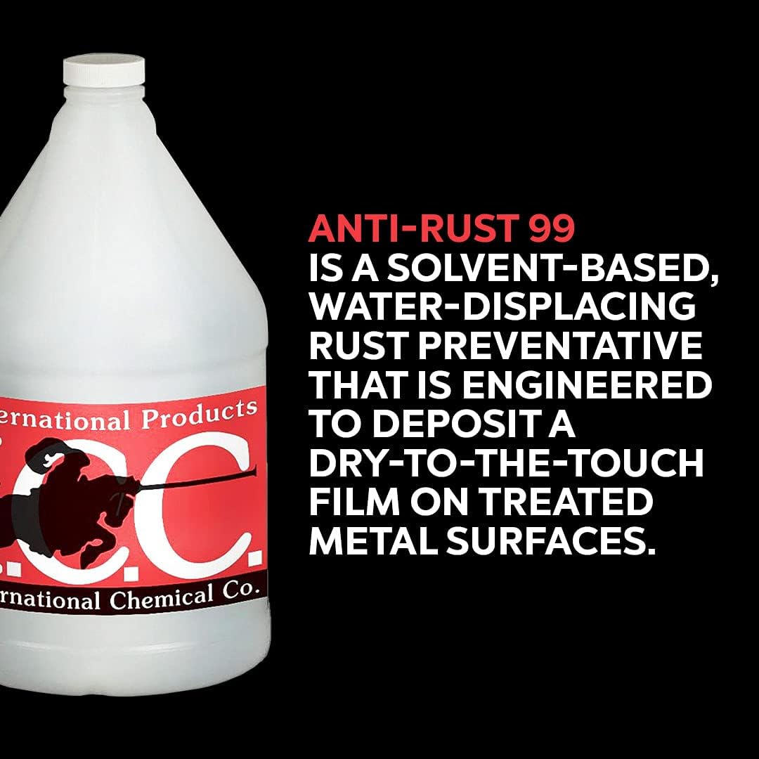 Anti-Rust 99 High-Performance Evaporative Solvent Rust and Corrosion Preventative; MIL C 16173 D Grade 3; 1 Gallon