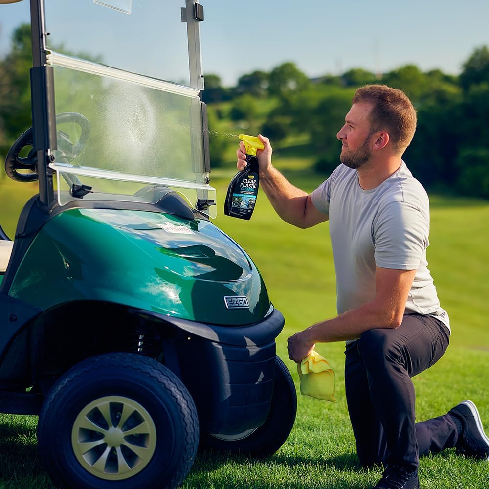 Invisible Glass 92084-6PK Clear Plastic Cleaner for Cars, Motorcycles, RVs, Boats, Helmet Visors, Golf Carts, Acrylic and Vinyl Windows, Streak-Free, Haze-Free, Removes Static, 22 Fl Oz, Pack of 6