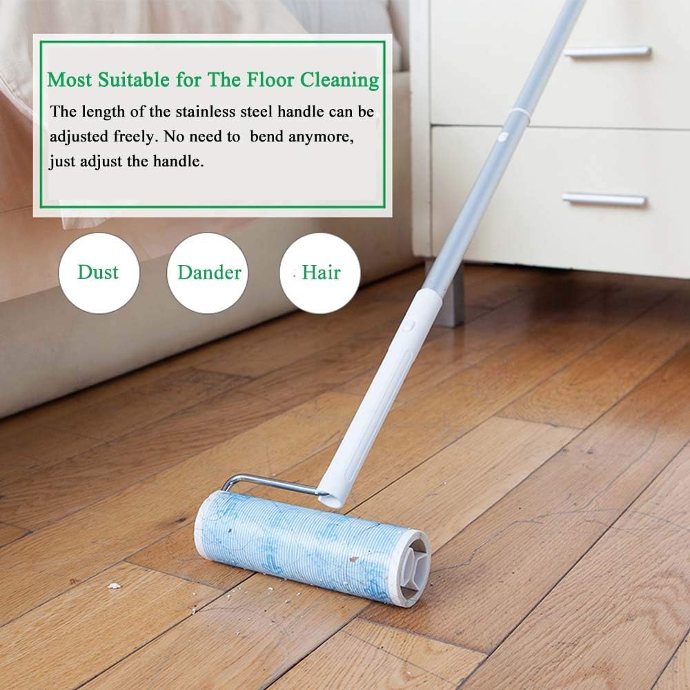 UNIKON Pet Hair Lint Roller Refills Pet Hair Removal Refills, Japanese Sticky Mop Refill 180 Sheets, 6 Packs