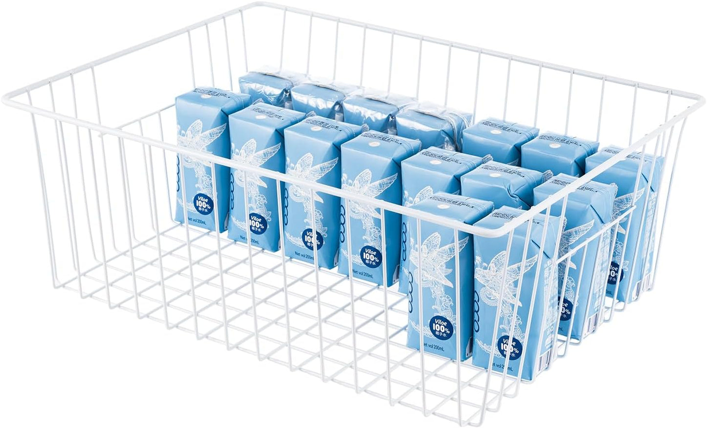 16inch Upright Freezer Organizer Baskets for 13-14,16-21 cu.ft Standup Freezer, Settle freezer chaos and reduce food waste effectively, Durable, Fully Use Space, Improve Air Circulate,Pack 6