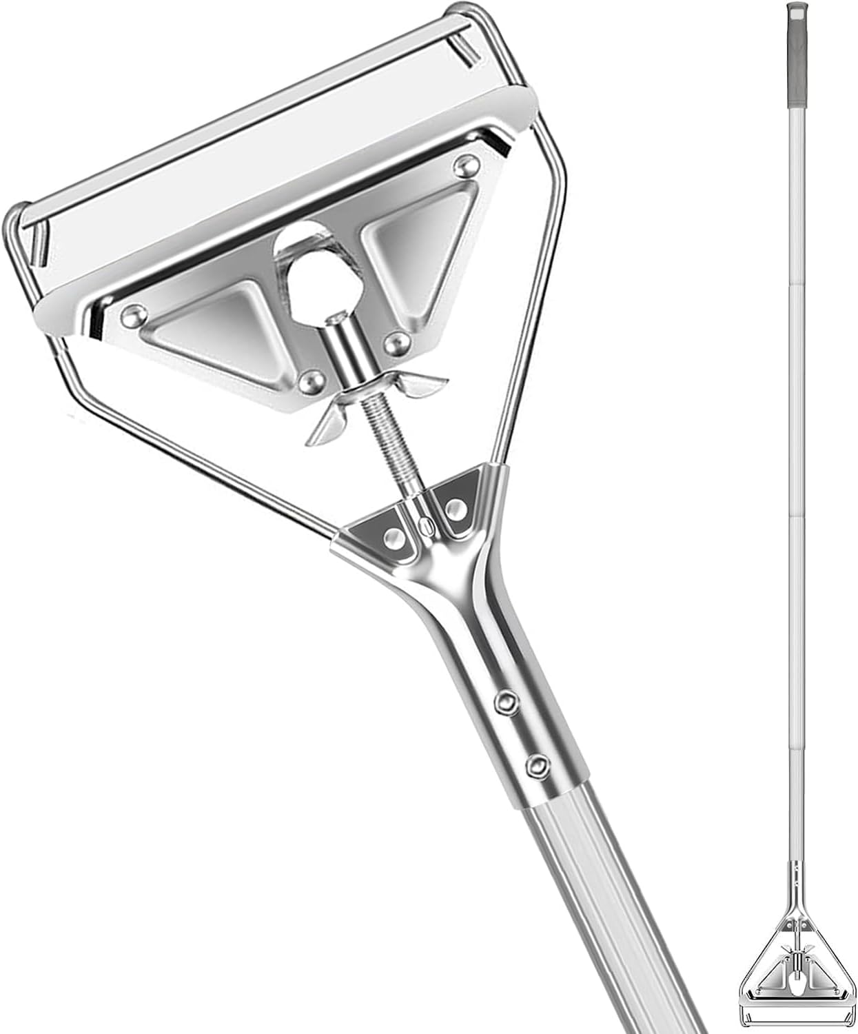 Commercial Mop Handle Heavy Duty,Industrial Metal Mop Stick Replacement for Home, Garage, Office, Workshop,Warehouse Floor Cleaning