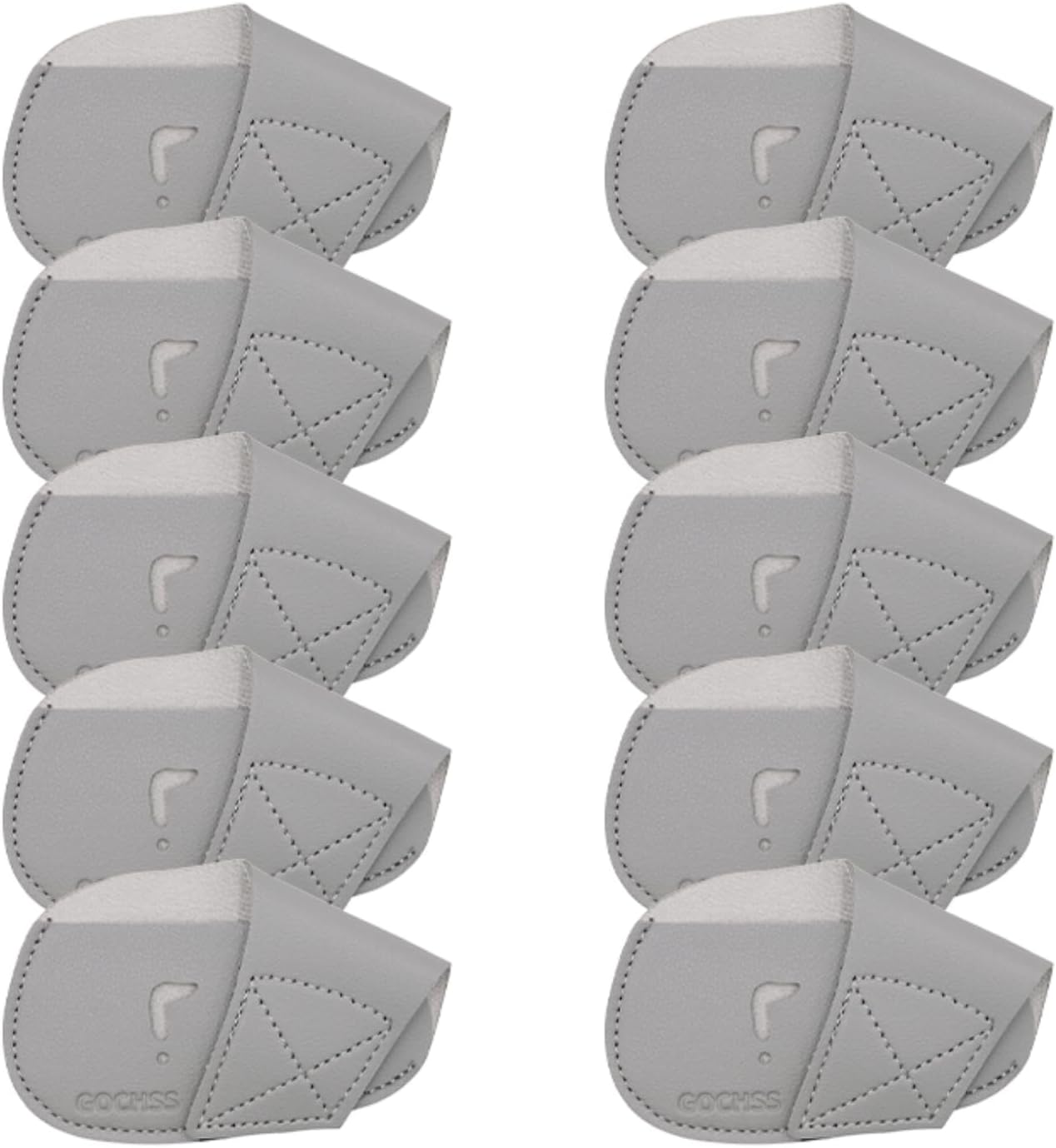 I Golf Iron Headcovers 10pcs PU Fit Both Right-Handed Clubs Golf Club Protector for Titleist Callaway Ping Taylormade Fit More Brands Golf Iron.