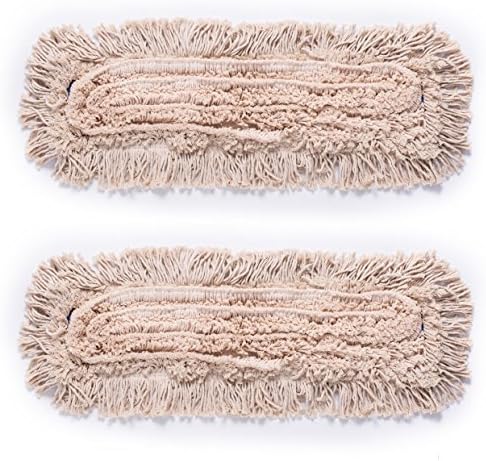 Microfiber Dust Mop Head Refills Pack of 2 for Hardwood Tile Laminate & Stone Floors (18'')