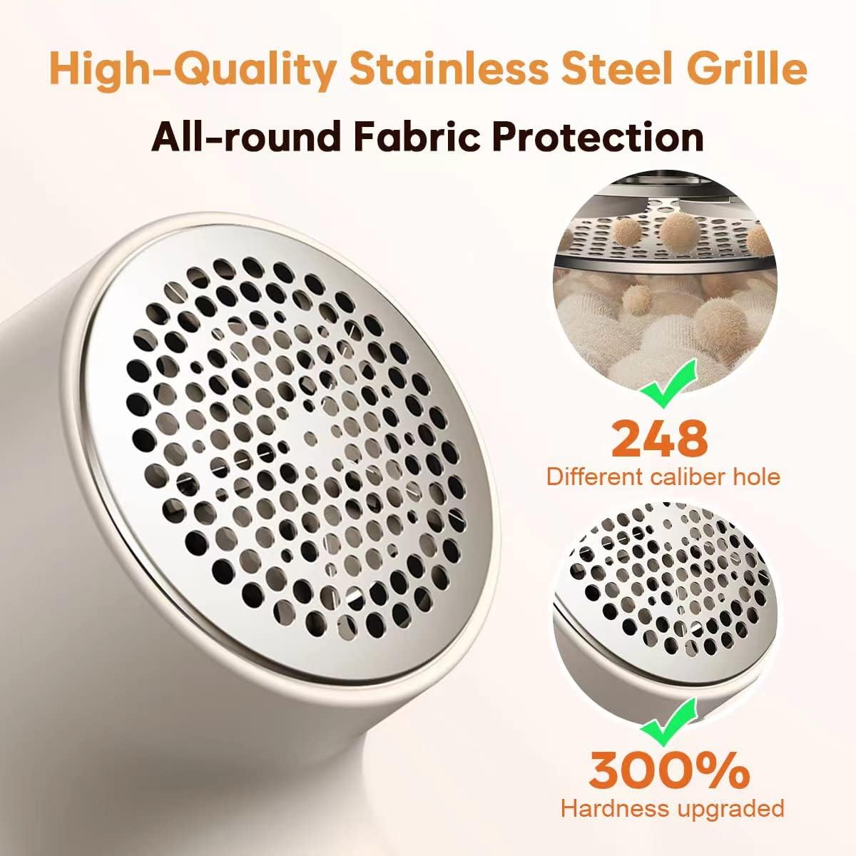 𝗥𝗲𝗰𝗵𝗮𝗿𝗴𝗲𝗮𝗯𝗹𝗲 Fabric Shaver, coldSky Lint Remover for Clothes with 3 Replaceable Blades, Electric Lint Shaver with Digital Display, 3-Speeds Defuzzer for Removing Fuzz and Pill from Sweater