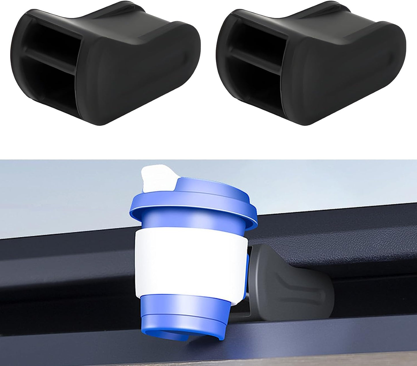 Psler 2 Pcs Air Freshener Adapter Compatible with Tesla Model 3 / Y 2017 2018 2019 2020 2021 2022 2023, Airvent Clips Silicone Fresheners Holder Fragrance Clip Model 3 and Y Interior Accessories
