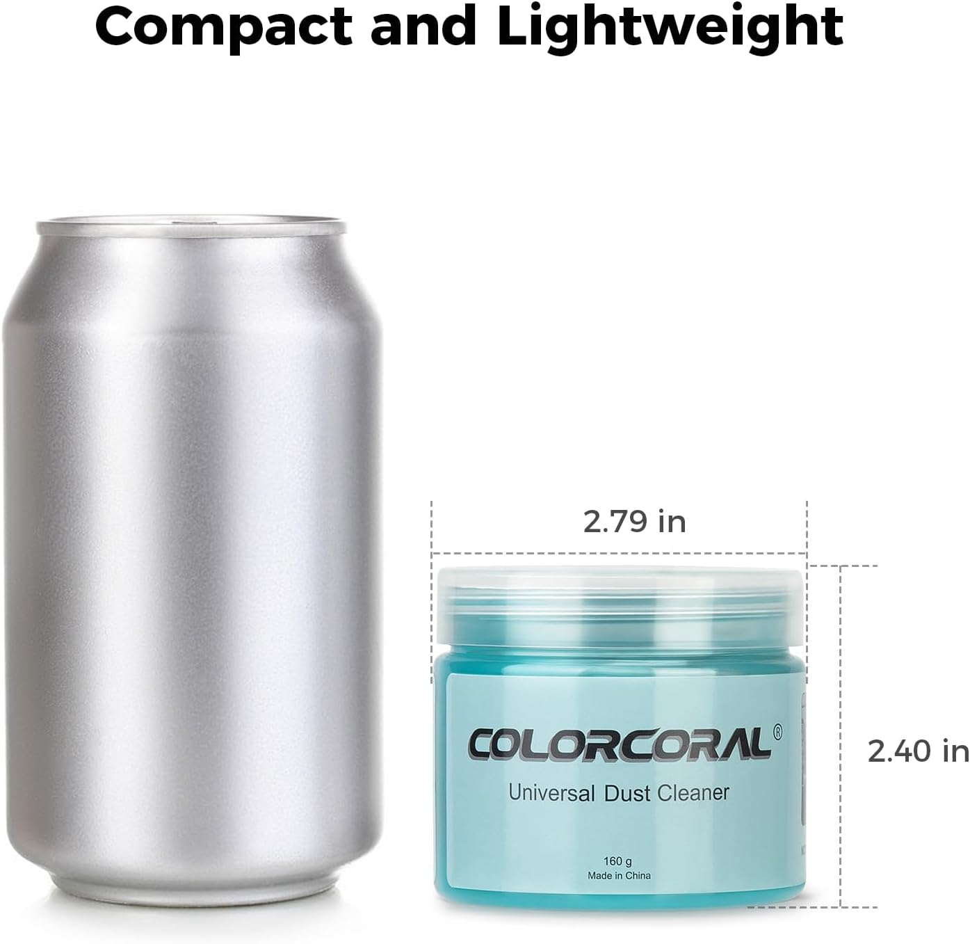 COLORCORAL Car Cleaning Gel Universal Gel for Car Vent Cleaner Cleaning Putty Auto Detailing Car Interior Dust Cleaning Kit for Auto Seat, Christmas Stocking Stuffers for Adults Men Women Kid 160g